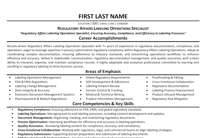 craft ats optimized job winning resume